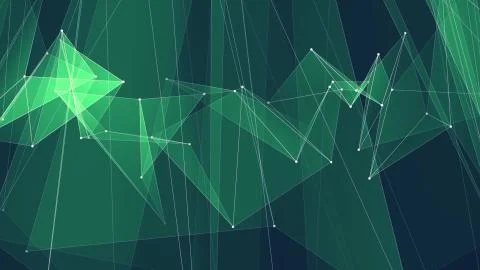 Abstract polygon net connections cloud illustration background new quality Illustrazione stock