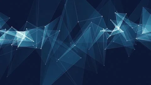 Abstract polygon net connections cloud illustration background new quality 库存插图