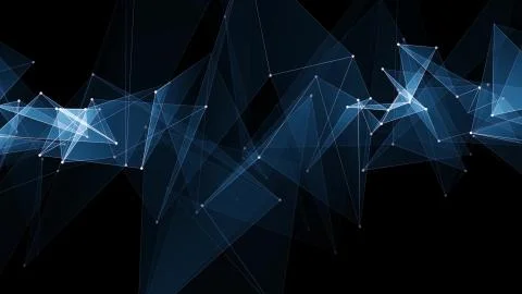 Abstract polygon net connections cloud illustration background new quality Stock Illustration