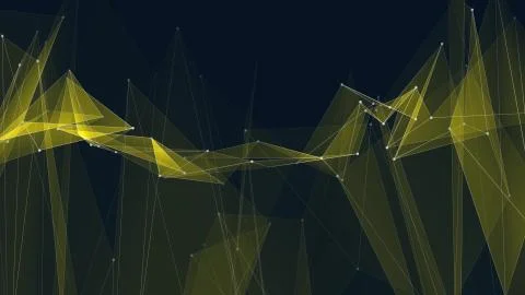 Abstract polygon net connections cloud illustration background new quality イラスト素材