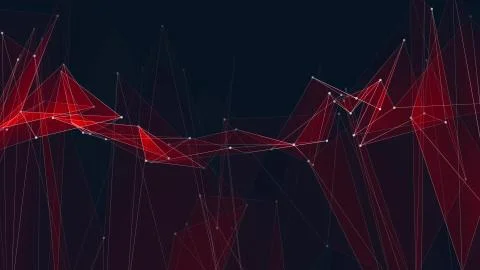 Abstract polygon net connections cloud illustration background new quality Stock Illustration