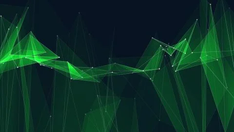 Abstract polygon net connections cloud illustration background new quality Stock Illustration