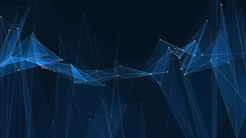 Abstract polygon net connections cloud illustration background new quality 스톡 일러스트