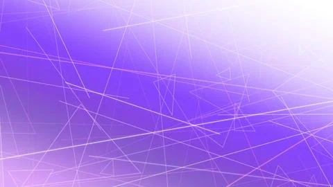 Abstract polygon network of luminous lines and triangles over a purple grad.. Stock Illustration