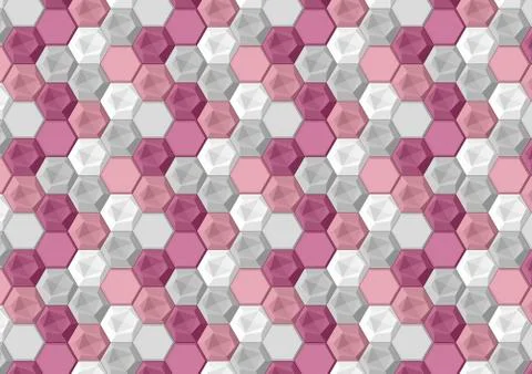 Abstract polygon pattern. Diamond and square Stock Illustration