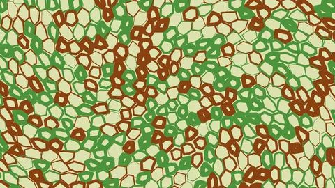Abstract polygon pattern with green and brown Stock Illustration