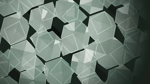 Abstract polygon pattern loops seamlessly for modern design projects Video stock 325770056