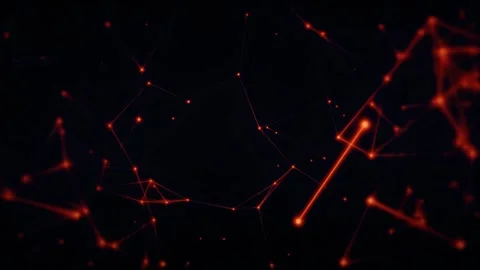 Abstract polygon plexus nodes connections network for visuals vj Stock Footage 279168804