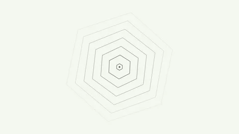 Abstract Polygon Rings Expanding Animation for Visual Design Element Stock Footage 332952377