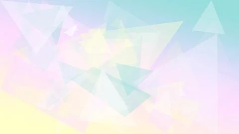 Abstract polygon shapes in a pastel gradient of blue, pink, and white creat.. Ilustración de archivo