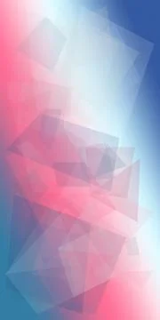 Abstract polygon shapes in a soft pink and blue gradient create a modern, f.. Illustrazione stock