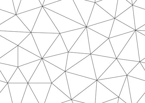 Abstract polygon triangle geometric seamless pattern. Irregular polygonal lin Stock Illustration