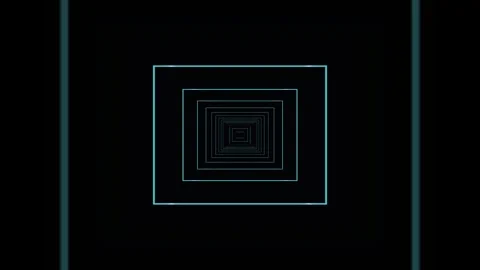 Abstract polygon tunnel wireframe background for VJ loops Stock Footage 341585236