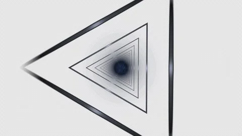 Abstract Polygon Tunnel Wireframe Background Stock Footage 341588235