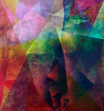Abstract polygonal artwork Stock Illustration