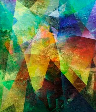 Abstract polygonal artwork Stock Illustration