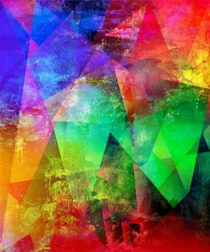 Abstract polygonal artwork Stock Illustration