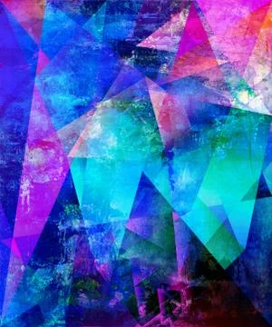Abstract polygonal artwork Stock Illustration