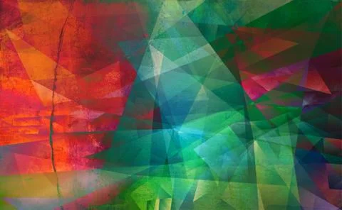 Abstract polygonal artwork Stock Illustration