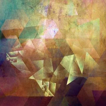 Abstract polygonal artwork Stock Illustration