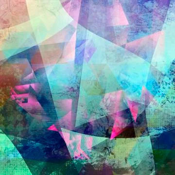 Abstract polygonal artwork Stock Illustration