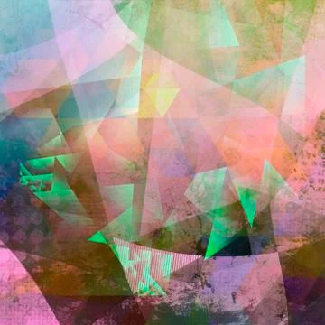 Abstract polygonal artwork Stock Illustration