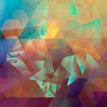Abstract polygonal artwork Stock Illustration