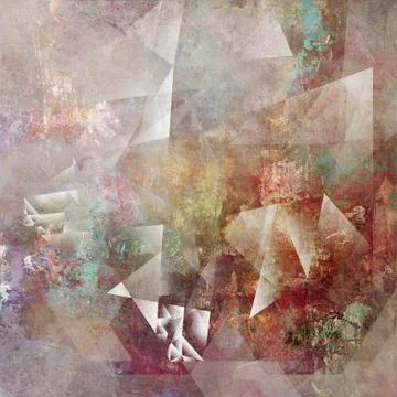 Abstract polygonal artwork Illustrazione stock