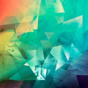 Abstract polygonal artwork Stock Illustration