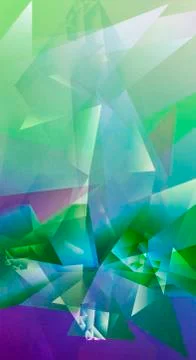 Abstract polygonal artwork Stock Illustration