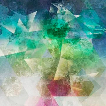Abstract polygonal artwork Stock Illustration