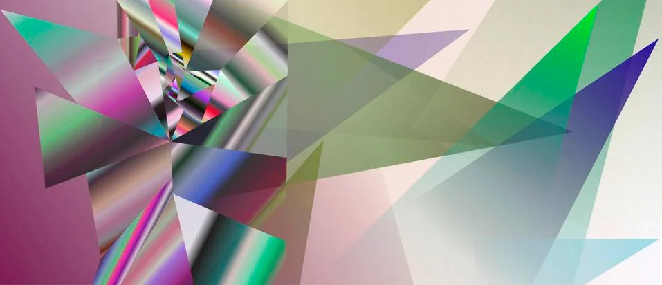 Abstract polygonal artwork Stock Illustration