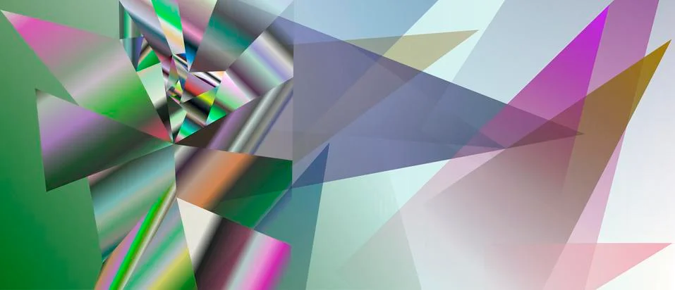 Abstract polygonal artwork Stock Illustration