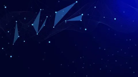 Abstract polygonal background with connecting dots and lines. 스톡 일러스트