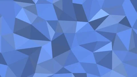 Abstract polygonal background, Cornflower Blue geometric vector Stock Illustration