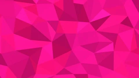 Abstract polygonal background, Deep Pink geometric vector Stock Illustration