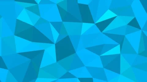 Abstract polygonal background, Deep Sky Blue geometric vector Stock-Illustration