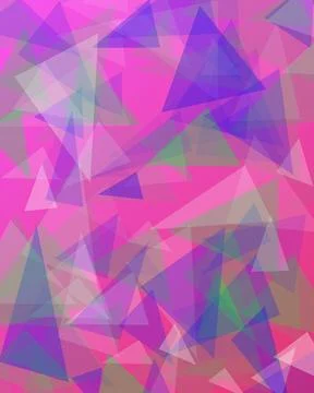Abstract polygonal background featuring overlapping pink and purple geometr.. Illustrazione stock