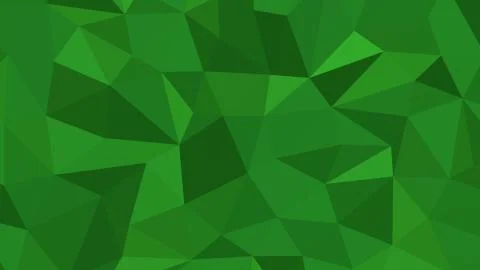 Abstract polygonal background, Forest Green geometric vector Stock Illustration