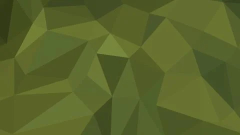 Abstract polygonal background. Geometric Dark Olive Green vector illustration Stock Illustration