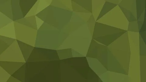 Abstract polygonal background. Geometric Dark Olive Green vector illustration Stock Illustration