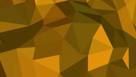 Abstract polygonal background. Geometric Dark Goldenrod vector illustration.  Stock Illustration