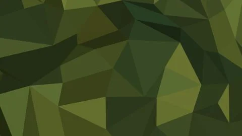 Abstract polygonal background. Geometric Dark Olive Green vector illustration Stock Illustration