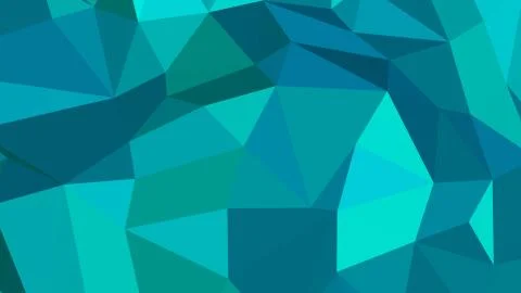 Abstract polygonal background. Geometric Dark Turquoise vector illustration.  Stock Illustration