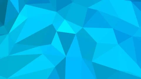 Abstract polygonal background. Geometric Deep Sky Blue vector illustration. C Stock Illustration