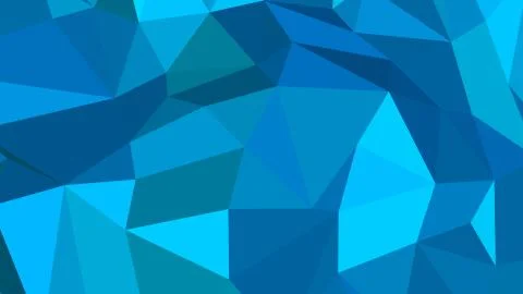 Abstract polygonal background. Geometric Deep Sky Blue vector illustration. C Stock-Illustration
