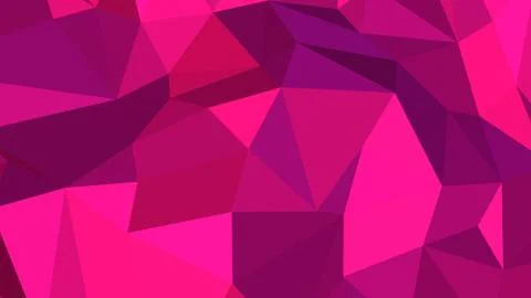 Abstract polygonal background. Geometric Deep Pink vector illustration. Color Stock Illustration