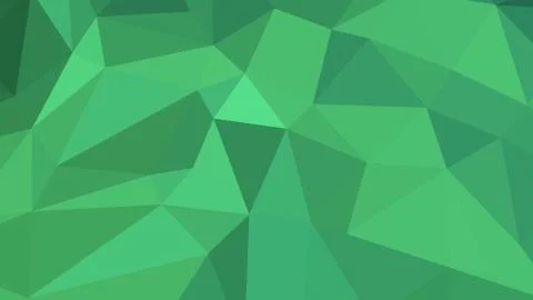 Abstract polygonal background. Geometric Medium Sea Green vector illustration Stock Illustration