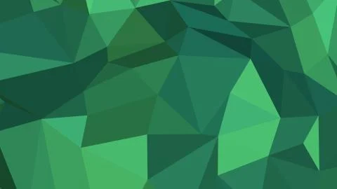 Abstract polygonal background. Geometric Medium Sea Green vector illustration Stock Illustration