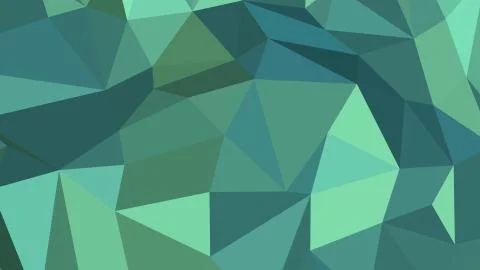 Abstract polygonal background. Geometric Medium Aquamarine vector illustratio Stock Illustration